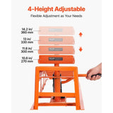 Hydraulic car ramps, 2 pcs., 27-36 cm lifting height, portable car service ramps for garage maintenance, oil changes, and truck repairs, 1 t (per ramp) load capacity.