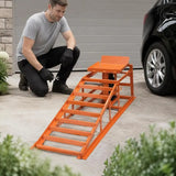 Hydraulic car ramps, 2 pcs., 27-36 cm lifting height, portable car service ramps for garage maintenance, oil changes, and truck repairs, 1 t (per ramp) load capacity.