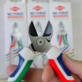 KNIPEX 7002160S8 ribotos įstrižinės karpymo replės, įvairiaspalviai neslystantys šoniniai kirptuvai, skirti elektros laidų ir kabelių karpymui
