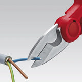 KNIPEX Electrician Shears 95 05 155 SB 6-inch Universal Scissors with Micro-toothing for a Clean and Non-slip Cut
