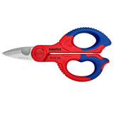 KNIPEX Electrician Shears 95 05 155 SB 6-inch Universal Scissors with Micro-toothing for a Clean and Non-slip Cut