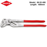 KNIPEX Zangenschlüssel verchromt verstellbar Sanitärzange 8603125 8603150 8603180 8603250 8603300 8603400