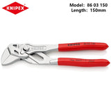 KNIPEX Zangenschlüssel verchromt verstellbar Sanitärzange 8603125 8603150 8603180 8603250 8603300 8603400
