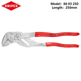 KNIPEX Zangenschlüssel verchromt verstellbar Sanitärzange 8603125 8603150 8603180 8603250 8603300 8603400