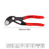 KNIPEX Tools Cobra vandens siurblio replės vokiškos vandens žarnos replės 8701125 8701150 8701180 8701250 8701300 8701400
