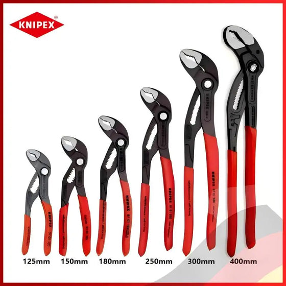KNIPEX Tools Cobra vandens siurblio replės vokiškos vandens žarnos replės 8701125 8701150 8701180 8701250 8701300 8701400