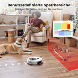 Lefant M330 Pro M 330S Robots Vacuum Cleaner & MIP Combination 5000 Pa dTOF LiDAR Navigation Alexa/Google/WiFi Ideal for T