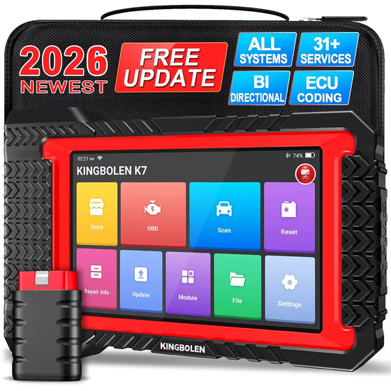 Visą gyvenimą nemokami atnaujinimai KINGBOLEN K7 visų sistemų automobilio diagnostikos įrankiai ECU kodavimas aktyvus testavimas 28 nustatymo funkcijos PK LAUNCH X431 CRP919E BT