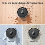 Lubluelu B40 Robot Vacuum and Mop Cleaner, 5800Pa Strong Suction, 180 Mins Long Runtime, APP Control Smart Mapping, 34 No-Go Zon