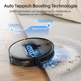 Lubluelu B40 Robot Vacuum and Mop Cleaner, 5800Pa Strong Suction, 180 Mins Long Runtime, APP Control Smart Mapping, 34 No-Go Zon