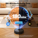 „Lubluelu S1000“ robotas dulkių siurblys su viskas viename savaiminio išsivalymo baze – automatiškai ištuštinantis/plaunantis/džiovinantis, nenaudojant rankų, 11000Pa, 180 min. veikimo laikas