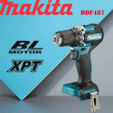 Makita 100% originalus DDF487 akumuliatorinis gręžtuvas-suktuvas 18V bešepetėlinis elektrinis smūginis atsuktuvas įkraunamas elektrinis įrankis