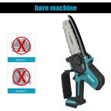 Makita 18V bešepetėlinis akumuliatorinis 6 colių genėjimo ir mini grandininis pjūklas, valdomas viena ranka, skirtas medienos pjovimui ir medžių genėjimui