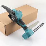 Makita 18V bešepetėlinis akumuliatorinis 6 colių genėjimo ir mini grandininis pjūklas, valdomas viena ranka, skirtas medienos pjovimui ir medžių genėjimui