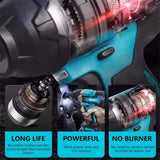 Makita baterijinis bešepetėlinis smūginis veržliasukis DTW700 1/2 colio 18V, suderinamas su baterija, skirtas automobilių remontui