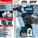 Makita baterijinis bešepetėlinis smūginis veržliasukis DTW700 1/2 colio 18V, suderinamas su baterija, skirtas automobilių remontui