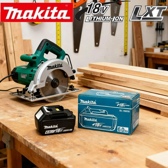 Makita BL1850 18 V 6 Ah originali baterija, suderinama su BL1830, BL1860, BL1850B – įrankio baterija, skirta 18 voltų belaidžiam kampiniam šlifuokliui