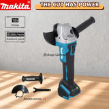Makita DGA504 18V 6.0Ah 125mm kampinis šlifuoklis bešepetėliniu varikliu su ličio jonų akumuliatoriumi (be akumuliatoriaus ir kroviklio)