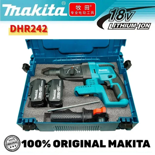 Makita DHR242 26MM Akku-Bohrhammer Bürstenloser Elektrohammer 18V Lithium-Akku Kabellose Bohrmaschinen für Makita 18V Elektrowerkzeuge