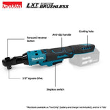 Makita DWR180Z 18V LXT Akku-Ratschenschlüssel 6,35 mm Antrieb 800 U/min 47,5 Nm Winkelschlüssel Steckschlüssel Elektrowerkzeuge