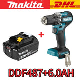 Makita Originalas. DDF487 Akumuliatorinis gręžtuvas-suktuvas Bešepetėlinis elektrinis smūginis suktuvas Įkraunamas elektrinis įrankis 18V