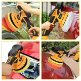 MELLWIN Cordless Electric Polisher 6000rpm 8Gears Digital Display Car Polishing Waxing Sanding Machine For Makita 18VBattery Pin