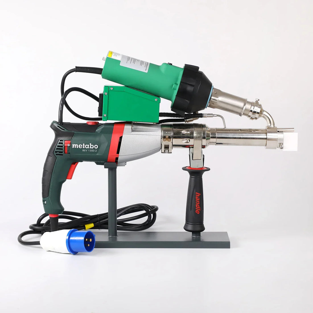 Metabo Motor Kunststoff-Handextruder Schweißpistole 1600Kw Kunststoffschweißgeräte Heißluft-Schweißmaschine für HDPE Geomembrane Tanks