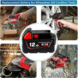 Milwaukee Battery M18 18V 6.0Ah 9.0Ah 12.0Ah Replacement Lithium Battery for Milwaukee M18 48-11-1815 48-11-1850 2604-22 Battery