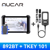 MUCAR 892BT AI raktų programavimas TKEY 101 Automobilių diagnostikos įrankis abipusės krypties Obd2 skeneris ECU kodavimas CANFD DOIP 35 atstatymai