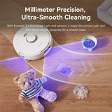 Narwal Freo X10 Pro Robot Vacuum 11000Pa Suction EdgeReach Mop System 8N Pressure Zero Tangling Brush Self Cleaning Dock 120 Days Dust Storage 2.5L Bag Obstacle Avoidance Anti Tangle Side Brush LDS Navigation 5200mAh Battery
