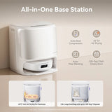 Narwal Freo X10 Pro Robot Vacuum 11000Pa Suction EdgeReach Mop System 8N Pressure Zero Tangling Brush Self Cleaning Dock 120 Days Dust Storage 2.5L Bag Obstacle Avoidance Anti Tangle Side Brush LDS Navigation 5200mAh Battery