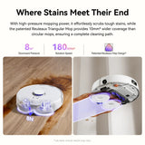 Narwal Freo X10 Pro Robot Vacuum 11000Pa Suction EdgeReach Mop System 8N Pressure Zero Tangling Brush Self Cleaning Dock 120 Days Dust Storage 2.5L Bag Obstacle Avoidance Anti Tangle Side Brush LDS Navigation 5200mAh Battery