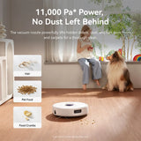 Narwal Freo X10 Pro Robot Vacuum 11000Pa Suction EdgeReach Mop System 8N Pressure Zero Tangling Brush Self Cleaning Dock 120 Days Dust Storage 2.5L Bag Obstacle Avoidance Anti Tangle Side Brush LDS Navigation 5200mAh Battery