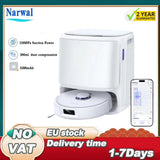 Narwal Freo X10 Pro Robot Vacuum 11000Pa Suction EdgeReach Mop System 8N Pressure Zero Tangling Brush Self Cleaning Dock 120 Days Dust Storage 2.5L Bag Obstacle Avoidance Anti Tangle Side Brush LDS Navigation 5200mAh Battery