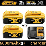 Originalūs 100% Dewalt 20V XR akumuliatoriniai įrankiai DCD805, Dewalt 20V akumuliatorius DCB206 6000mAh, DCB205 5Ah, DCB184, DCB1104 greitasis įkroviklis