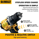 Originalūs 100% Dewalt 20V XR akumuliatoriniai įrankiai DCD805, Dewalt 20V akumuliatorius DCB206 6000mAh, DCB205 5Ah, DCB184, DCB1104 greitasis įkroviklis