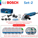 Original BOSCH GWS 800 Winkelschleifer Kabelgebundene tragbare Poliermaschinen Schleifmaschinenbürste Professionelle Trennschleifmaschine Elektrowerkzeug