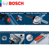 Original BOSCH GWS 800 Winkelschleifer Kabelgebundene tragbare Poliermaschinen Schleifmaschinenbürste Professionelle Trennschleifmaschine Elektrowerkzeug
