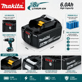 Original Makita DHW180 Wireless Water Jet High Pressure Washer Cordless Portable 18V Power Cleaner Spray Gun for Car Truck SUV Motorcycle Bicycle Garden Patio Fence Deck Window Outdoor Cleaning Compatible with Makita BL1830 B