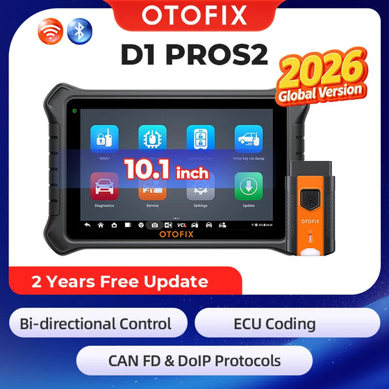 OTOFIX D1 PROS2 dvipusis diagnostikos prietaisas, D1 PROS Bluetooth skaitytuvo atnaujinimas, ECU programavimo diagnostikos skaitytuvas, FCA, 2 metų naujinimai