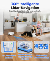 Redroad (R11) LiDAR Robot Vacuum and Mop Cleaner, 20000Pa Suction, 90-Day Capacity, Self-Emptying, Multi-Floor Mapping, APP Control