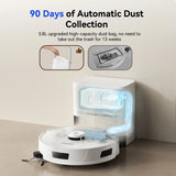 Redroad (R11) LiDAR Robot Vacuum and Mop Cleaner, 20000Pa Suction, 90-Day Capacity, Self-Emptying, Multi-Floor Mapping, APP Control