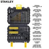 STANLEY 50-teiliges Bohr- und Schraubzubehör-Set Schraubendreher-Bitsatz Elektrowerkzeugzubehör STA88546-A9