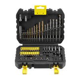 STANLEY 50-teiliges Bohr- und Schraubzubehör-Set Schraubendreher-Bitsatz Elektrowerkzeugzubehör STA88546-A9