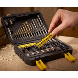 STANLEY 50-teiliges Bohr- und Schraubzubehör-Set Schraubendreher-Bitsatz Elektrowerkzeugzubehör STA88546-A9