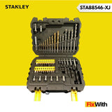 STANLEY 50-teiliges Bohr- und Schraubzubehör-Set Schraubendreher-Bitsatz Elektrowerkzeugzubehör STA88546-A9