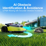 UBHOME M10 Rasenroboter, RTK+KI-Vision, 55 % Steigung, 34 Hektar LoRa, App-Steuerung, extrem leise 52 dB, intelligente Hindernisvermeidung