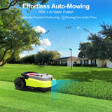 UBHOME M10 Rasenroboter, RTK+KI-Vision, 55 % Steigung, 34 Hektar LoRa, App-Steuerung, extrem leise 52 dB, intelligente Hindernisvermeidung